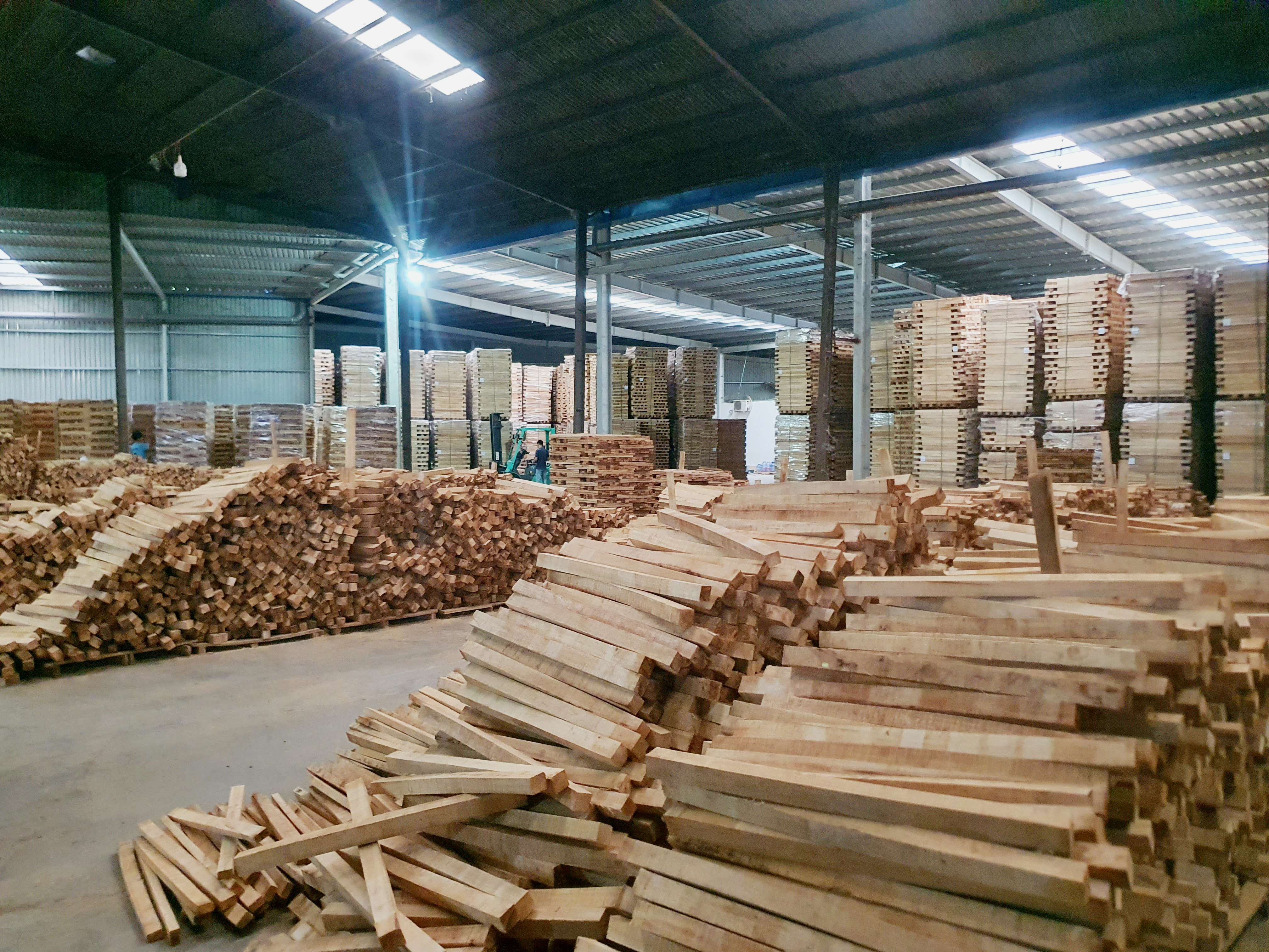 Gỗ cao su xẻ sấy